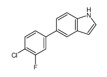 5-(4-Chloro-3-fluorophenyl)-1H-indole Structure