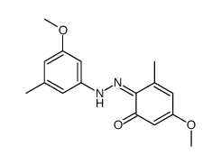 3-methoxy-6-[(3-methoxy-5-methylphenyl)hydrazinylidene]-5-methylcyclohexa-2,4-dien-1-one结构式