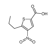 4-nitro-5-propylthiophene-2-carboxylic acid结构式
