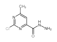 2-氯-6-甲基嘧啶-4-碳酰肼结构式