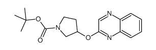 3-(2-喹喔啉基氧基)吡咯烷-1-甲酸叔丁酯结构式