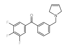3'-(3-PYRROLINOMETHYL)-3,4,5-TRIFLUOROBENZOPHENONE结构式