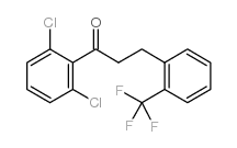 2',6'-DICHLORO-3-(2-TRIFLUOROMETHYLPHENYL)PROPIOPHENONE结构式