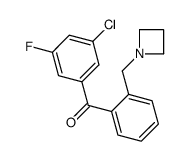2'-AZETIDINOMETHYL-3-CHLORO-5-FLUOROBENZOPHENONE structure