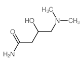 4-dimethylamino-3-hydroxy-butanamide Structure