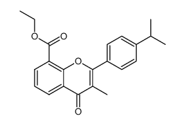 ethyl 4'-isopropyl-3-methylflavone-8-carboxylate结构式