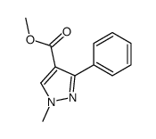 methyl 1-methyl-3-phenylpyrazole-4-carboxylate Structure