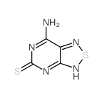 [1,2,5]Thiadiazolo[3,4-d]pyrimidine-5(3H)-thione,7-amino- Structure