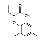 2-(2,4-diiodophenoxy)butanoic acid结构式