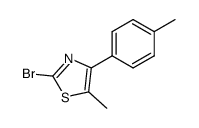 2-BROMO-5-METHYL-4-(4-METHYLPHENYL)THIAZOLE结构式