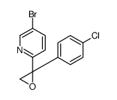 5-bromo-2-[2-(4-chlorophenyl)oxiran-2-yl]pyridine结构式