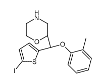 (2S)-2-[(R)-(5-iodothiophen-2-yl)-(2-methylphenoxy)methyl]morpholine结构式