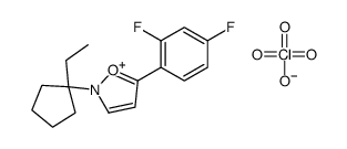 5-(2,4-difluorophenyl)-2-(1-ethylcyclopentyl)-1,2-oxazol-2-ium,perchlorate结构式