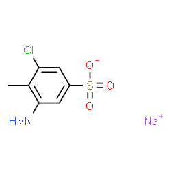 Sodium 3-amino-5-chloro-4-methylbenzenesulfonate结构式