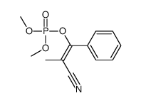 (2-cyano-1-phenylprop-1-enyl) dimethyl phosphate Structure