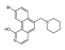 9-bromo-6-(piperidin-1-ylmethyl)-2H-benzo[h]isoquinolin-1-one Structure