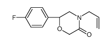 (6S)-6-(4-fluorophenyl)-4-prop-2-enylmorpholin-3-one结构式