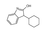 3-cyclohexyl-1,3-dihydro-indol-2-one结构式