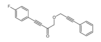 4-(4-fluorophenyl)-1-(3-phenylprop-2-ynoxy)but-3-yn-2-one结构式