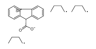 tributylstannyl 9H-fluorene-9-carboxylate结构式