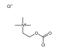 2-carbonochloridoyloxyethyl(trimethyl)azanium,chloride Structure