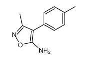 3-methyl-4-(4-methylphenyl)-1,2-oxazol-5-amine结构式