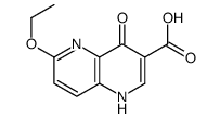 6-乙氧基-4-氧代-1,4-二氢-1,5-萘啶-3-羧酸结构式
