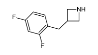 3-[(2,4-difluorophenyl)methyl]azetidine Structure