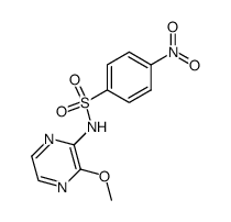 N-(3-甲氧基吡嗪-2-基)-4-硝基苯磺酰胺结构式