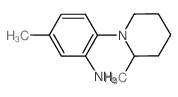 5-Methyl-2-(2-methyl-1-piperidinyl)aniline Structure