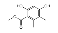 Methyl 4,6-Dihydroxy-2,3-dimethylbenzoate结构式