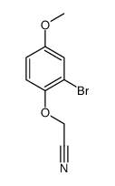 2-(2-bromo-4-methoxyphenoxy)acetonitrile Structure