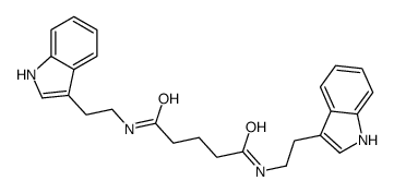 N,N'-bis[2-(1H-indol-3-yl)ethyl]pentanediamide Structure