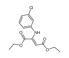 (3-chloro-anilino)-butenedioic acid diethyl ester Structure