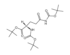 Boc-Gln(Boc)-Otert.Bu Structure