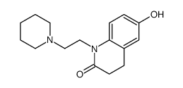 6-hydroxy-1-(2-piperidin-1-ylethyl)-3,4-dihydroquinolin-2-one结构式