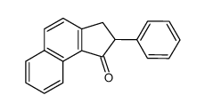 2-phenyl-2,3-dihydro-1H-cyclopenta[a]naphthalen-1-one结构式
