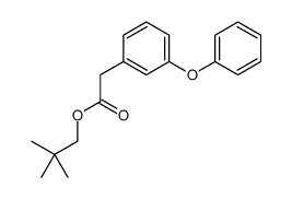 2,2-dimethylpropyl 2-(3-phenoxyphenyl)acetate Structure