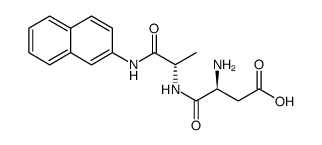 L-Alaninamide, L-α-aspartyl-N-(2-naphthalenyl)结构式