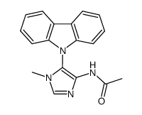 N-[5-(carbazol-9-yl)-1-methyl-1H-imidazol-4-yl]acetamide结构式