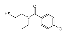 4-chloro-benzoic acid-[ethyl-(2-mercapto-ethyl)-amide]结构式