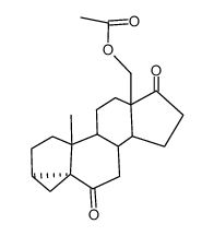 18-Acetoxy-3,5-cycloandrostan-6,17-dion结构式