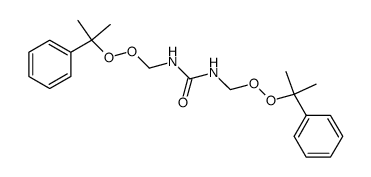 1,3-Bis-(1-methyl-1-phenyl-ethylperoxymethyl)-urea Structure