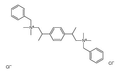 benzyl-[2-[4-[1-[benzyl(dimethyl)azaniumyl]propan-2-yl]phenyl]propyl]-dimethylazanium,dichloride Structure