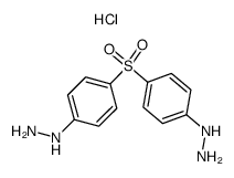 bis-(4-hydrazino-phenyl)-sulfone, dihydrochloride Structure