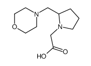 [2-(4-Morpholinylmethyl)-1-pyrrolidinyl]acetic acid Structure