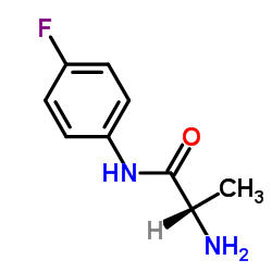 N-(4-Fluorophenyl)alaninamide结构式