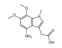 2-(4-amino-6,7-dimethoxy-1-methyl-1H-indol-3-yl)acetic acid Structure