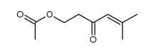 1-acetoxy-5-methyl-hex-4-en-3-one结构式
