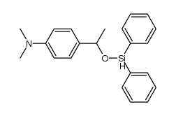 4-(1-(diphenylsiloxy)ethyl)-N,N-dimethylbenzenamine Structure